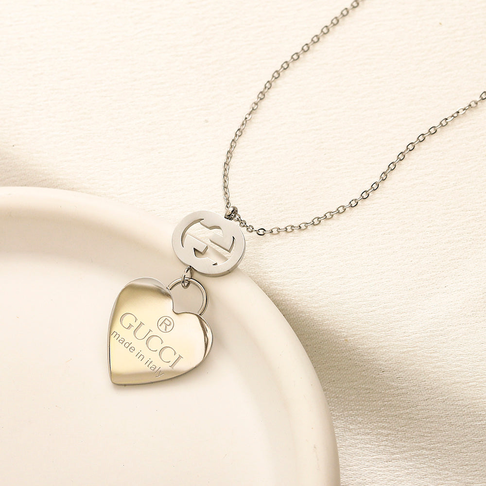 Gucci inspired heart Necklace