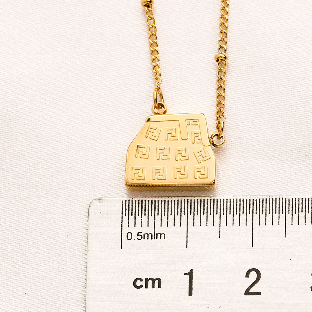 Fendi inspired Purse Necklace