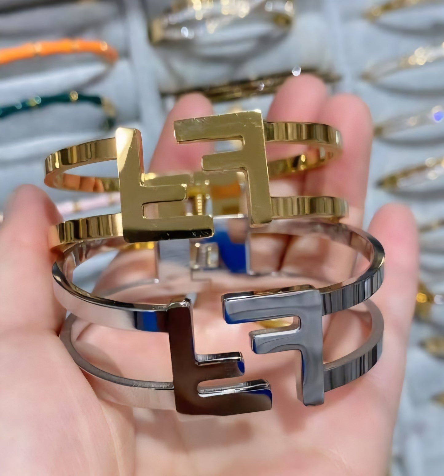 Fendi inspired bangle