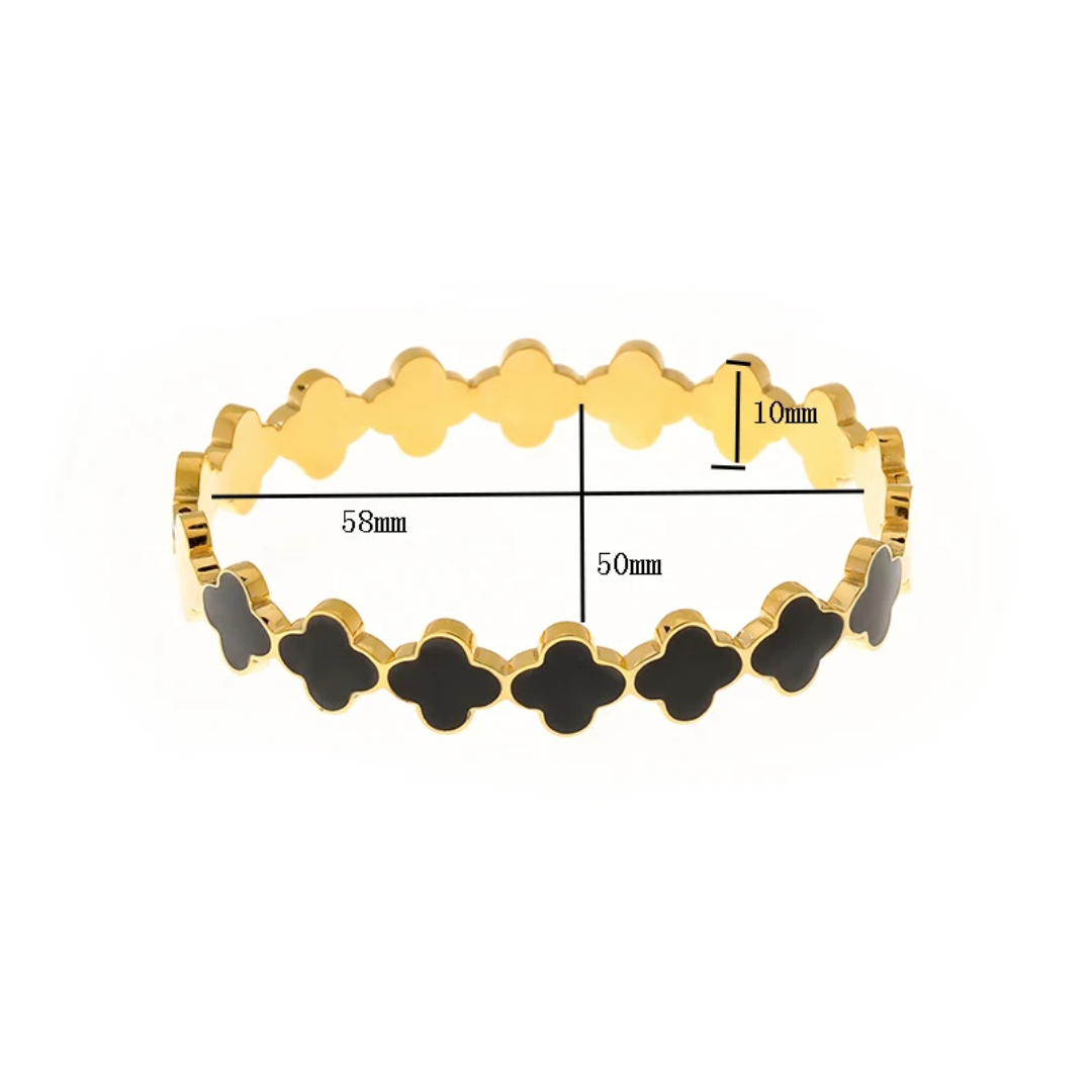 Van Cleef inspired Clover Bangle