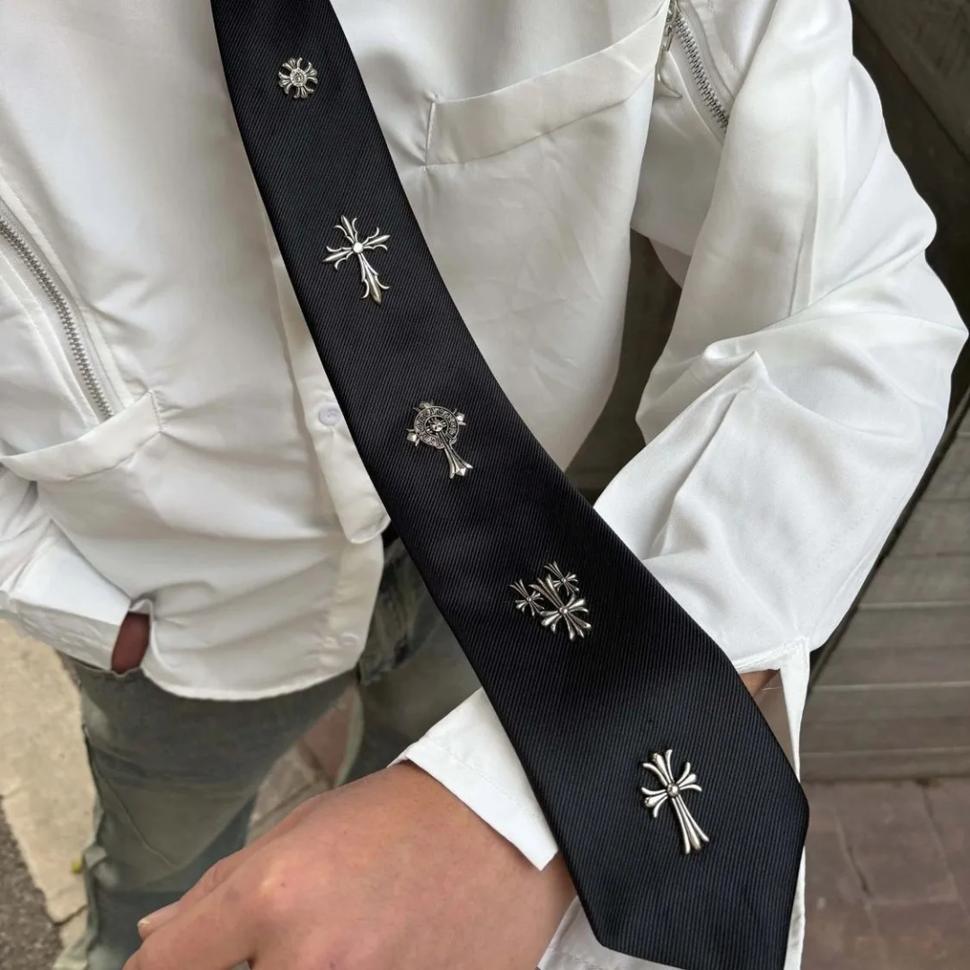 Chrome Heart inspired tie