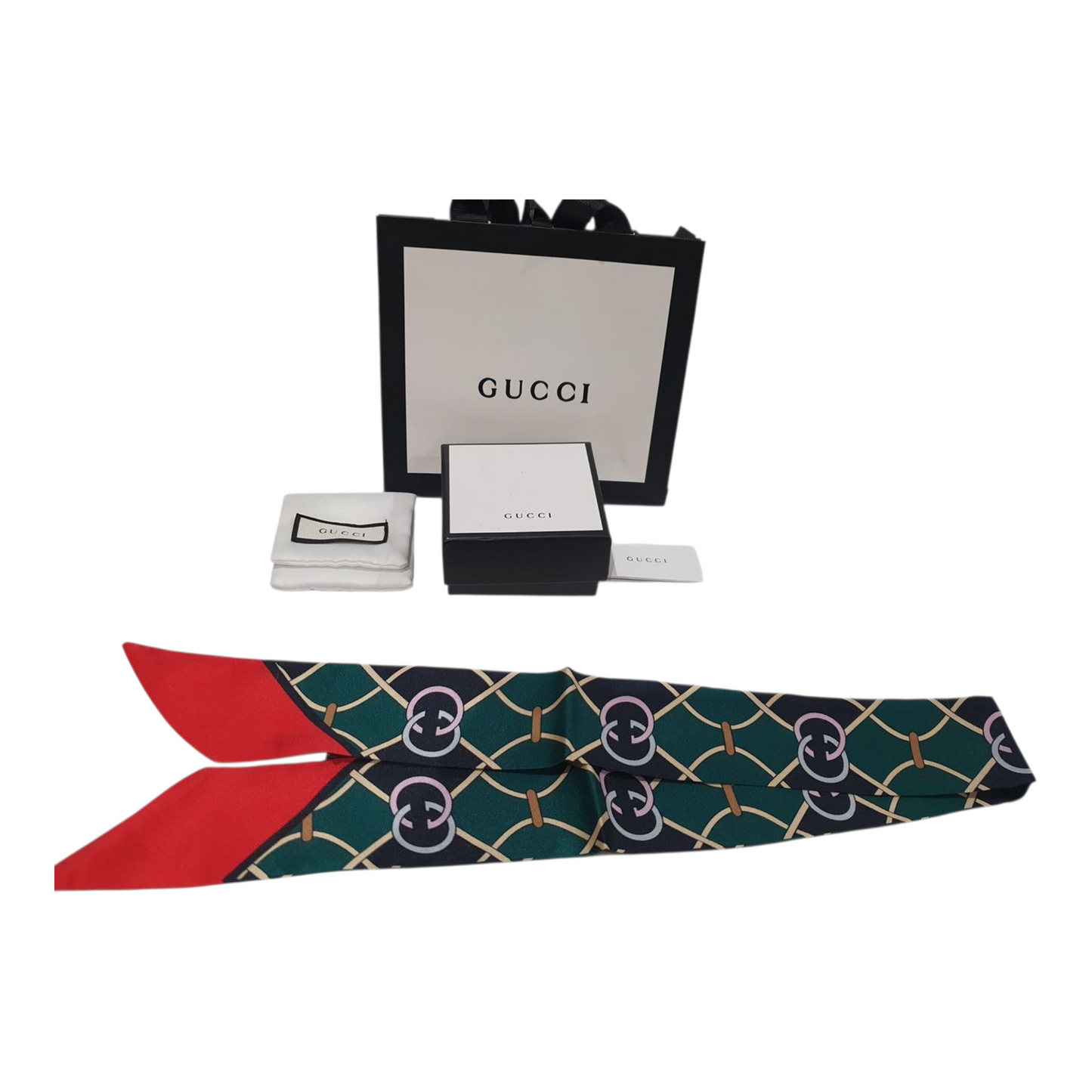 Gucci inspired Twill Ribbon Scarves