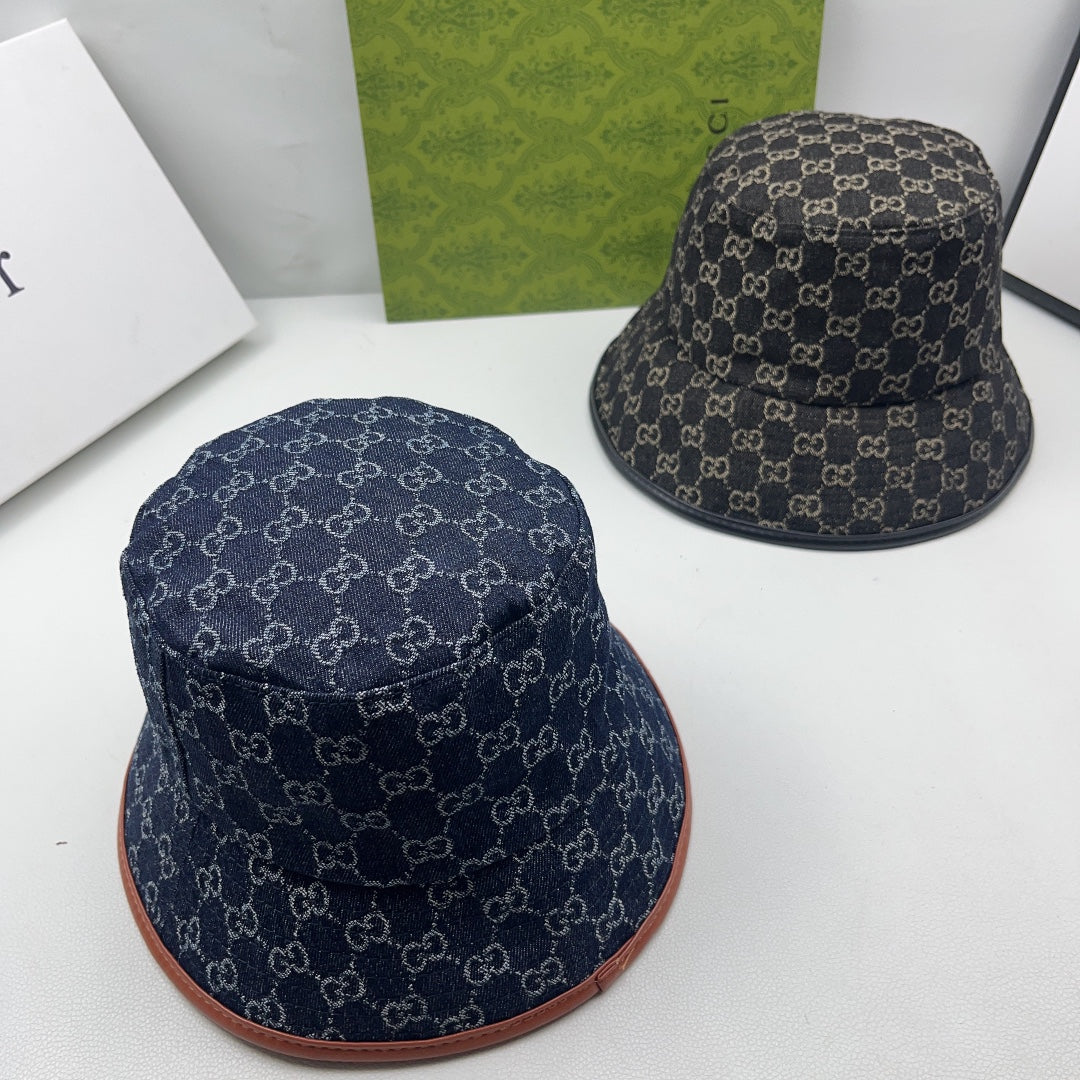 Gucci inspired denim bucket hat