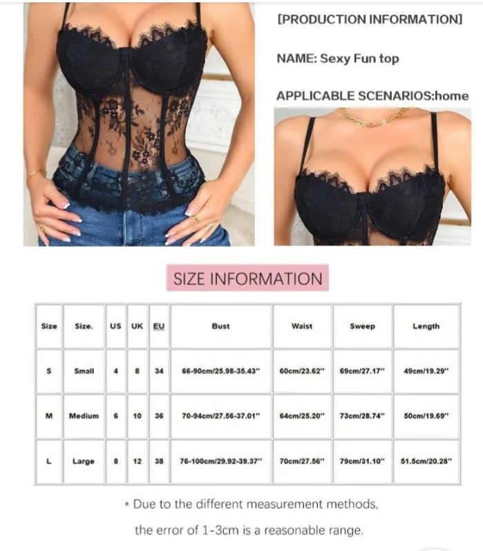 Women floral lace Corset
