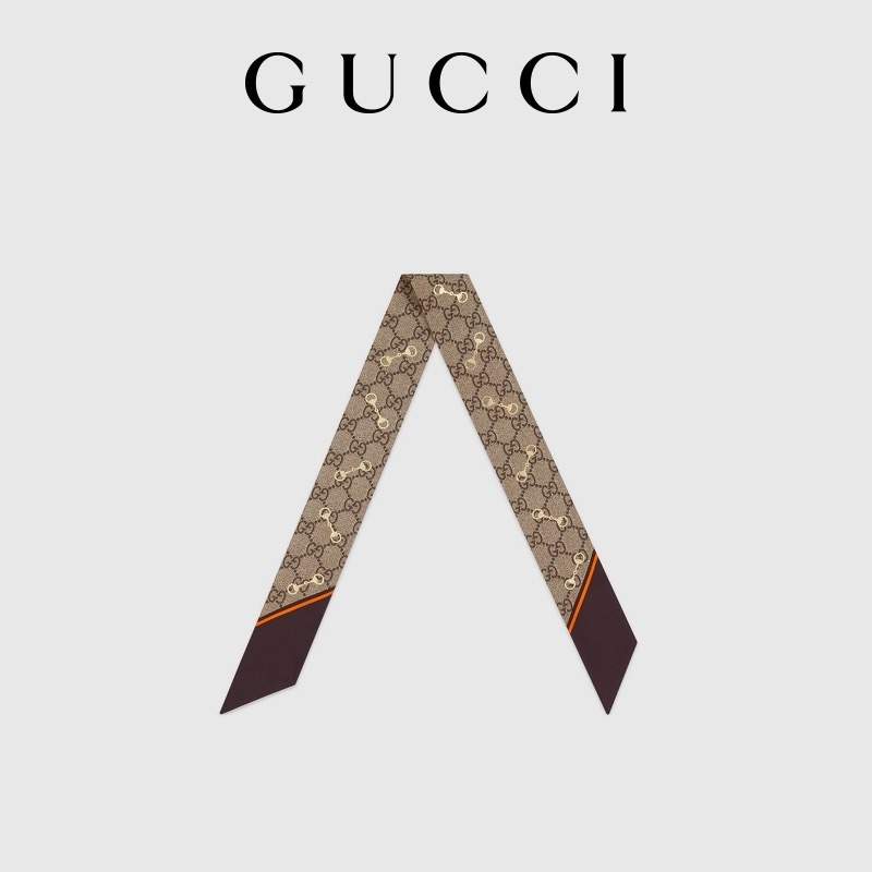 Gucci inspired Twill Ribbon Scarves