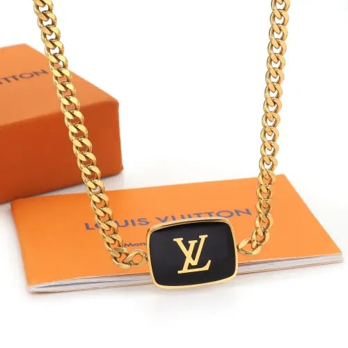 LV inspired necklace