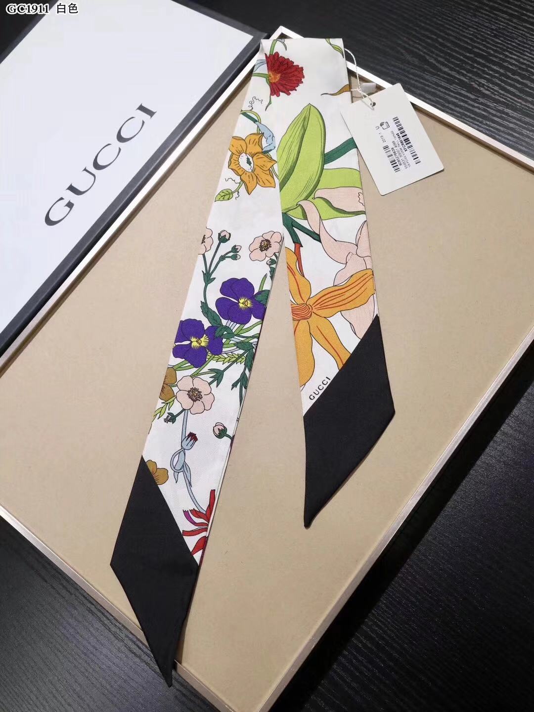 Gucci inspired Twill Ribbon Scarves