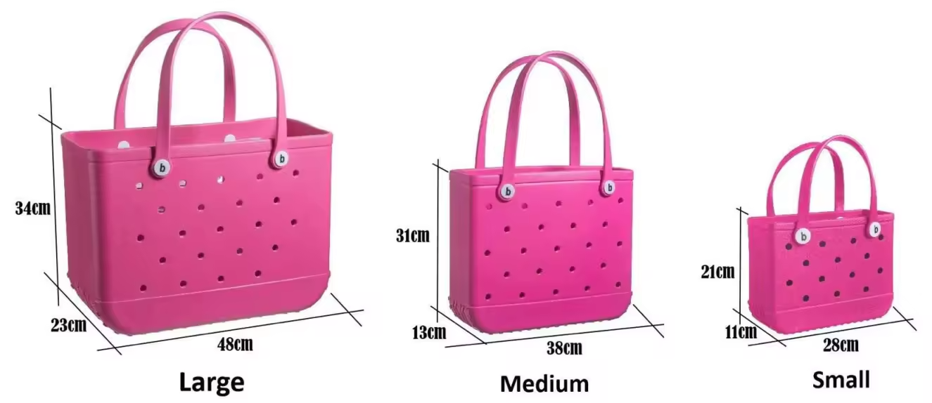 LV Inspired Medium Bogg Tote Bags