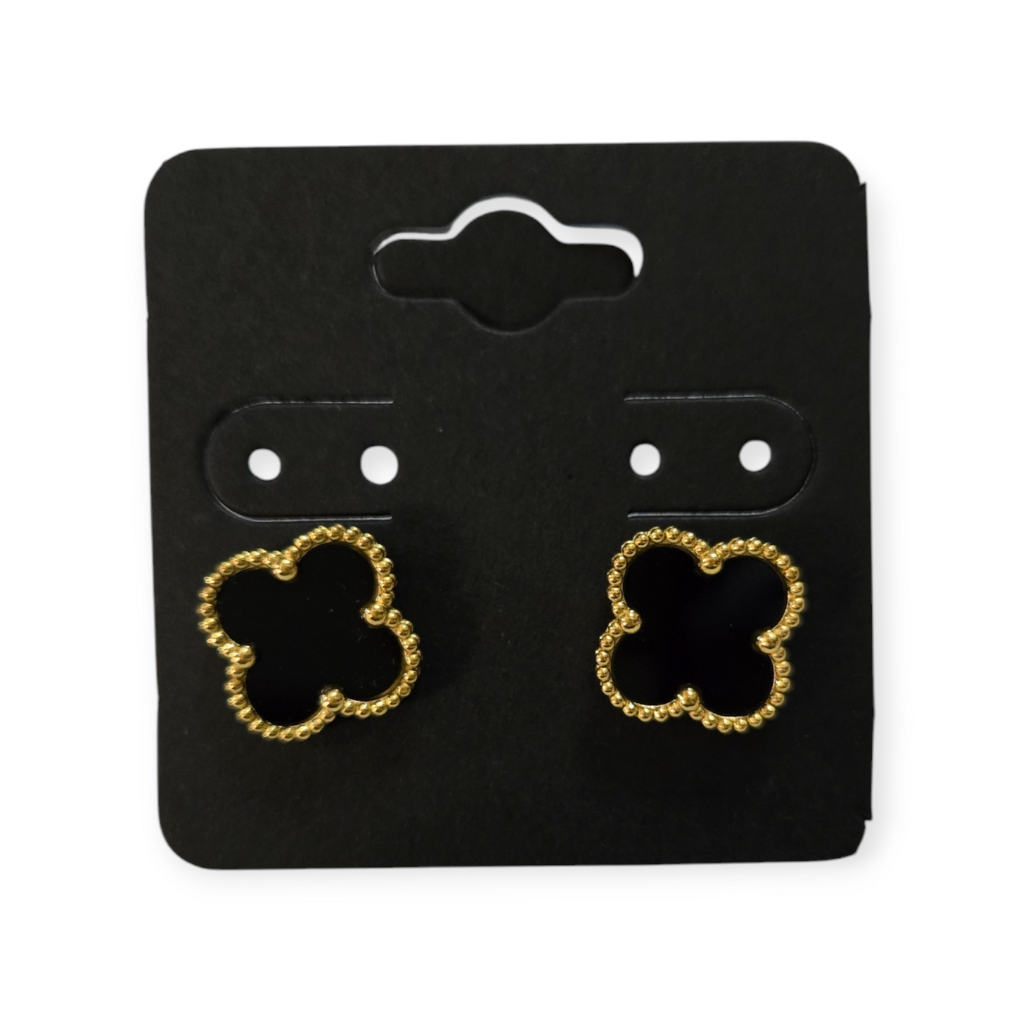 4 leaf clover earrings 13mm