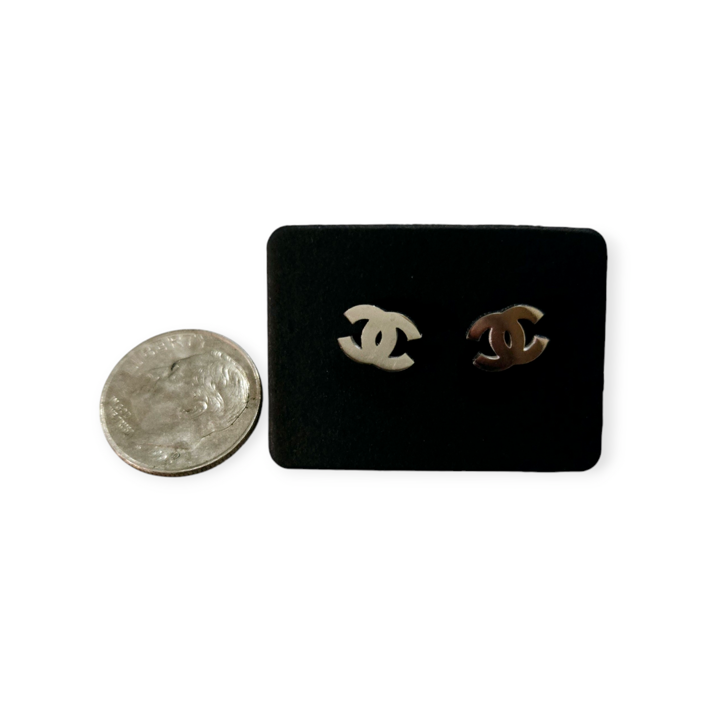 Chanel inspired stud earrings