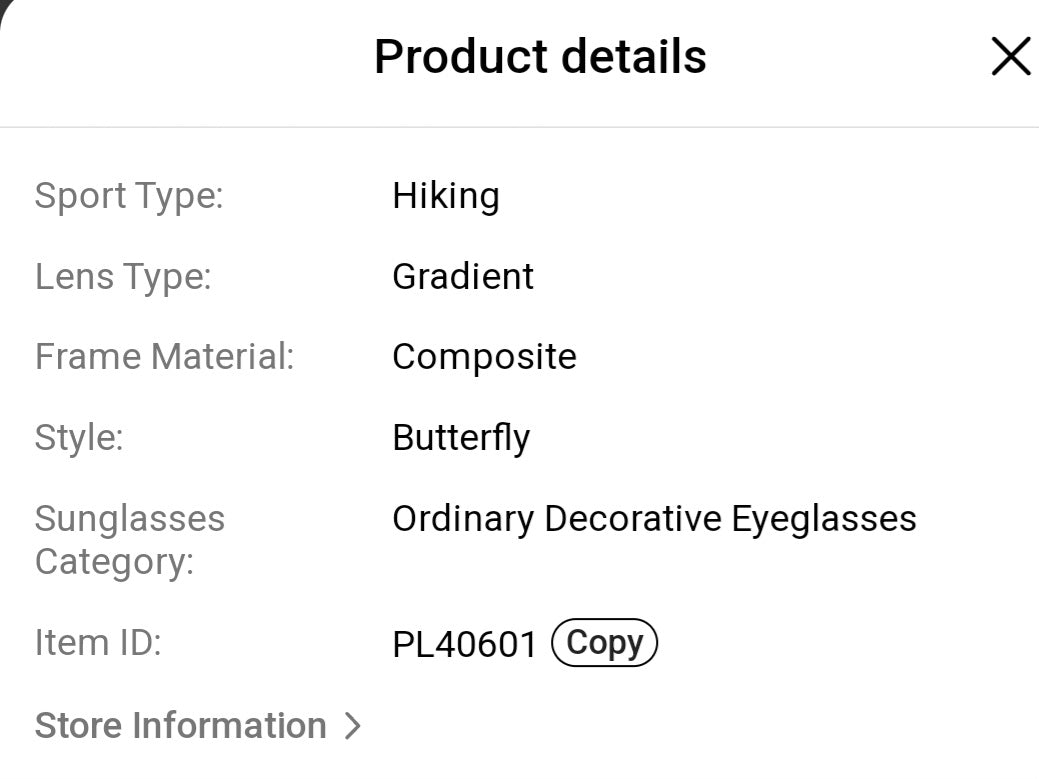 Butterfly Sunglasses