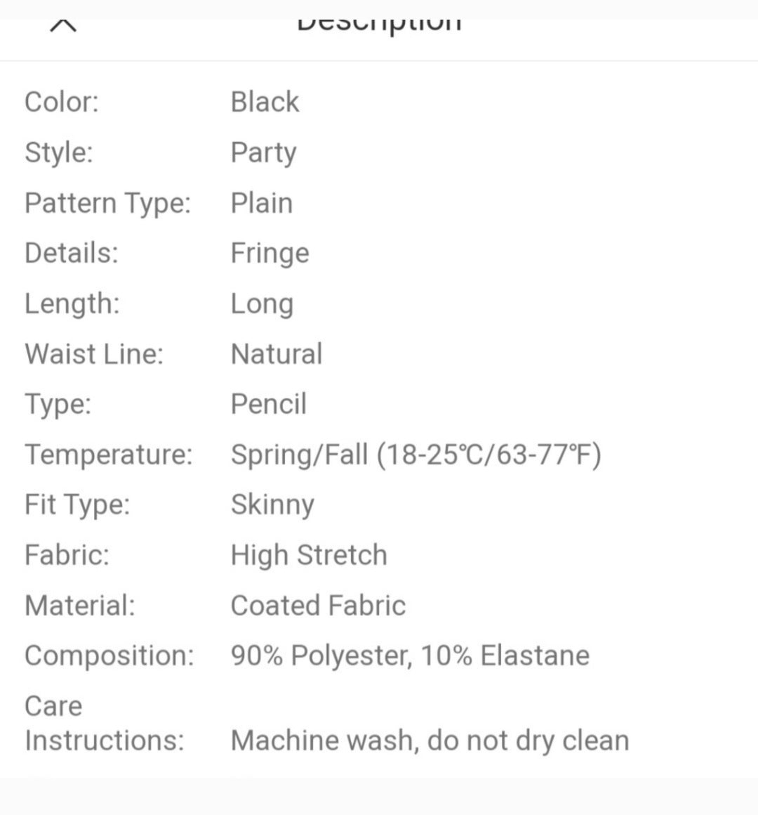 Plus size Leather Fringe trim maxi skirt