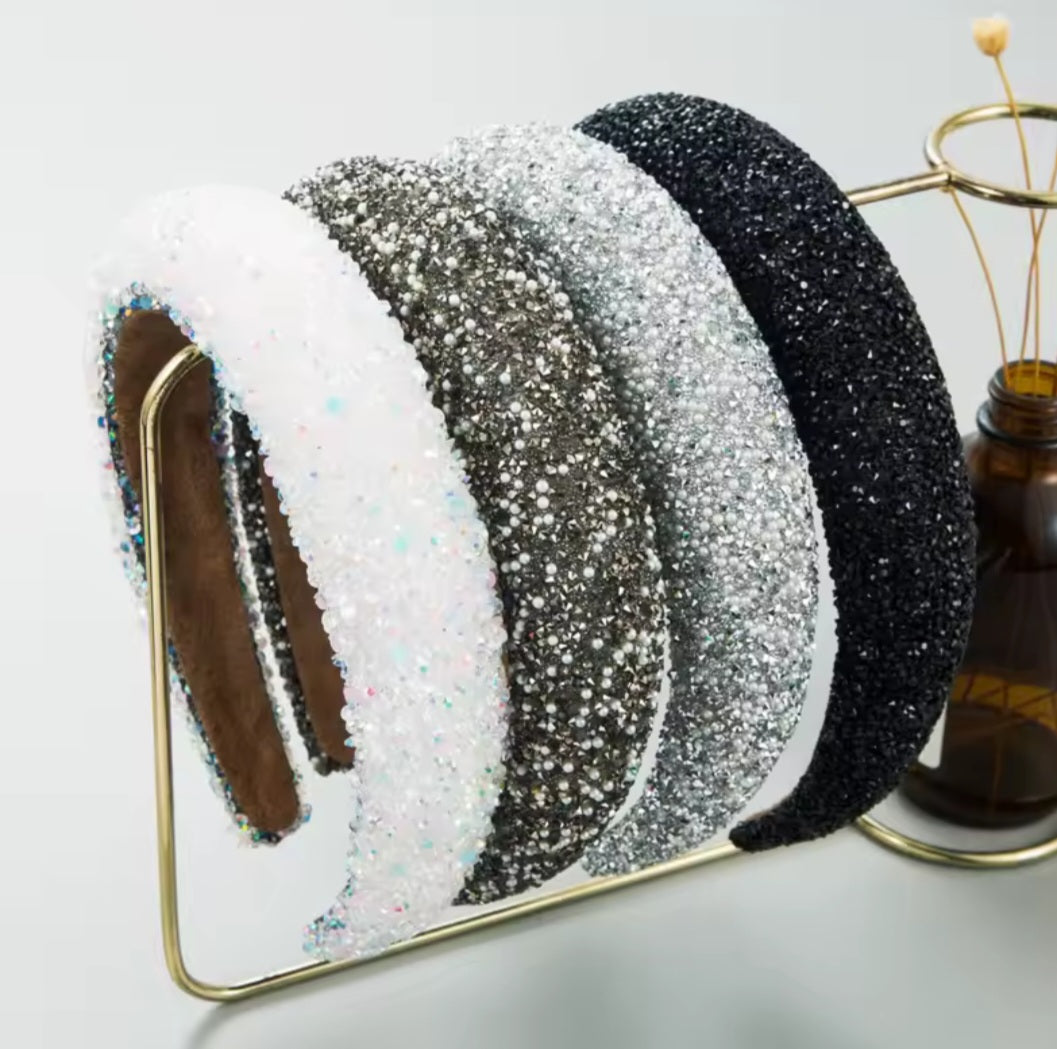 Glamour beaded and crystal headband