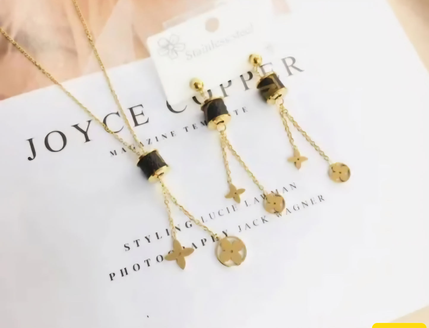 LV inspired Earrings