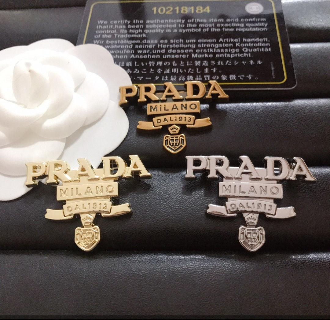PRADA INSPIRED BROOCHES