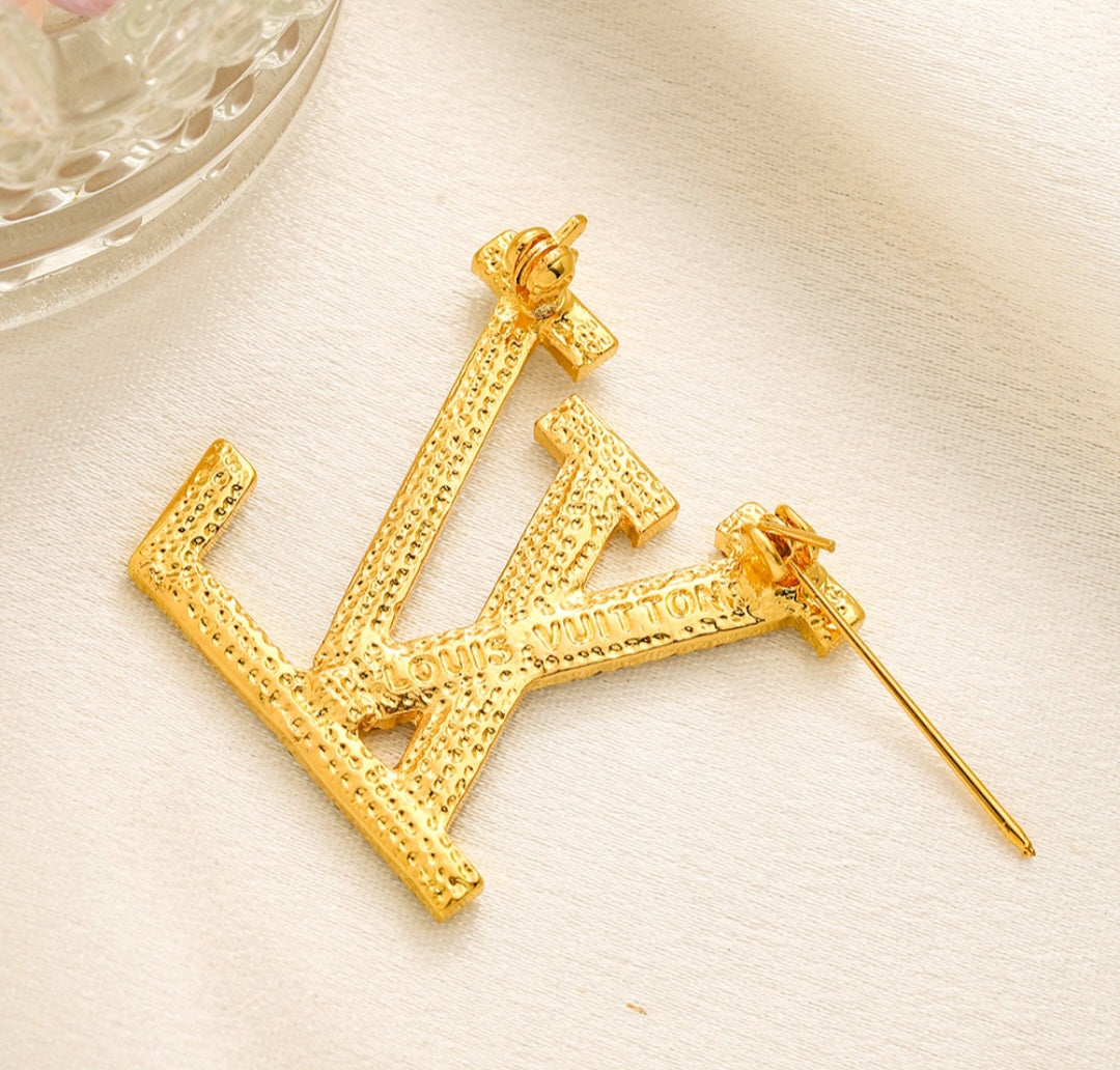 LV inspired Brooches