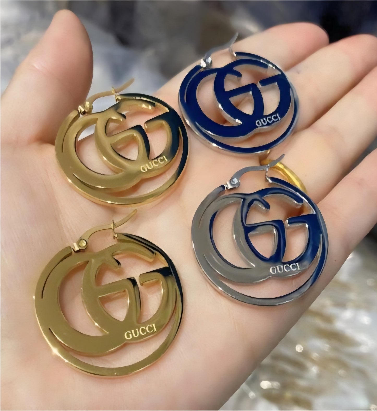 Gucci inspired Hoop Earrings