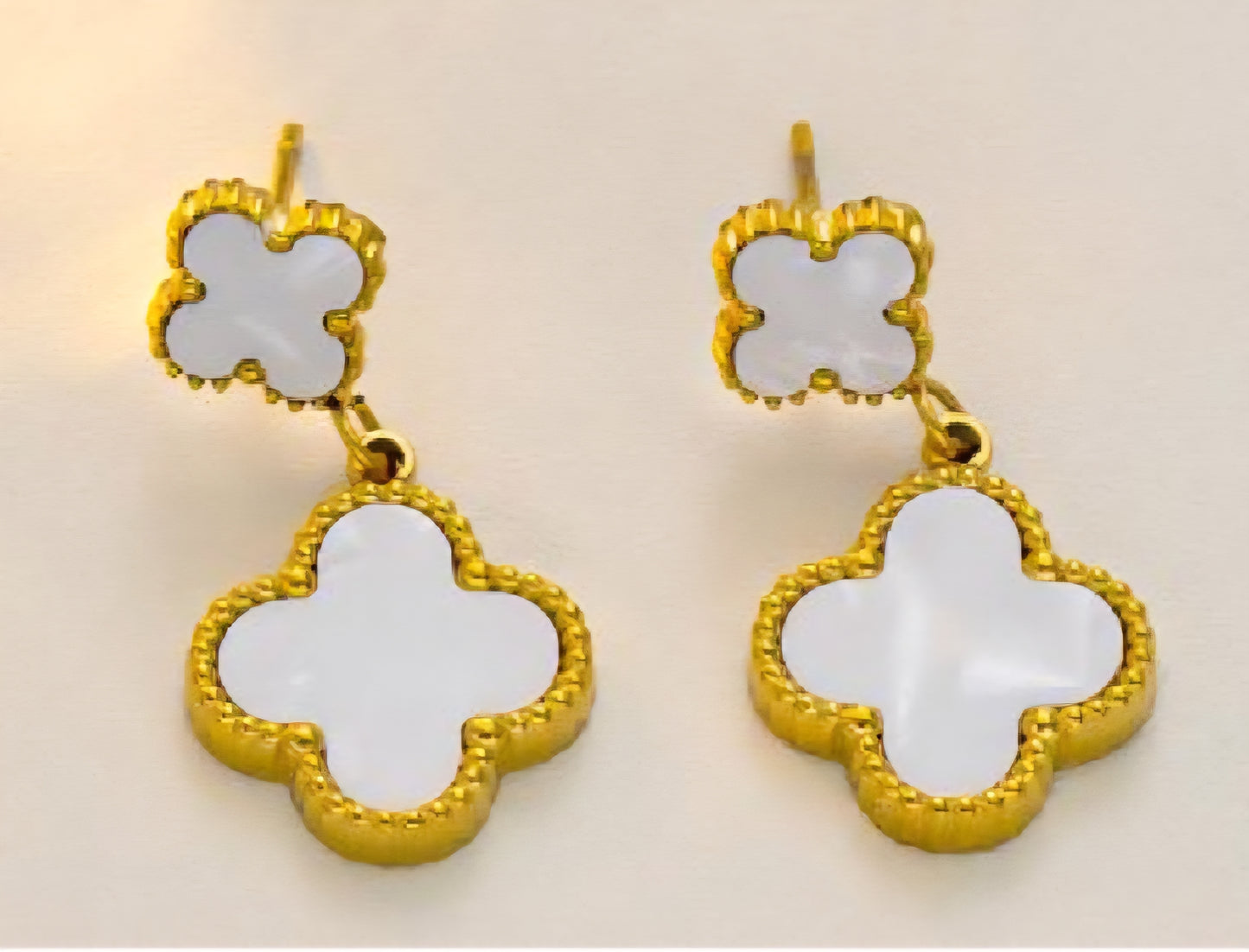 Van Cleef inspired Earrings Gold