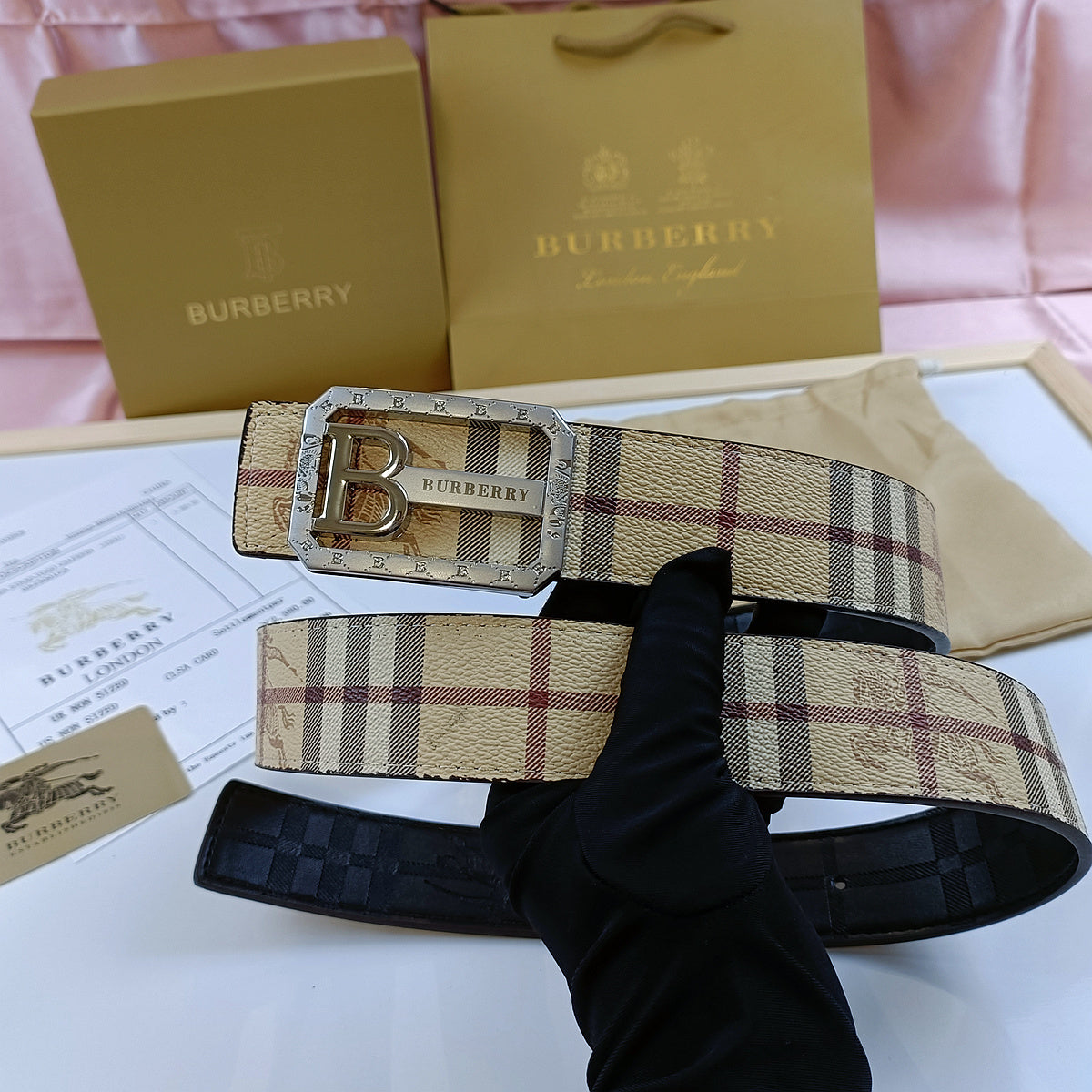 Burberry inspired Belt