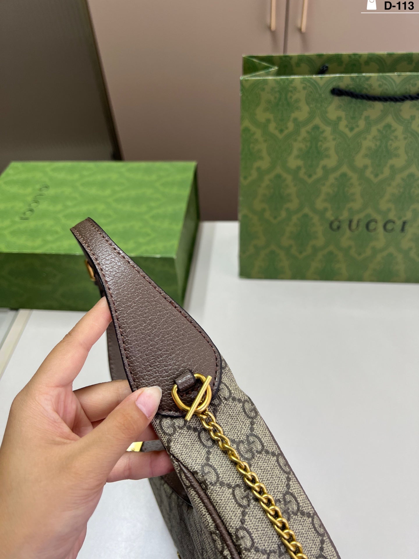 Gucci inspired Cresent Handbag