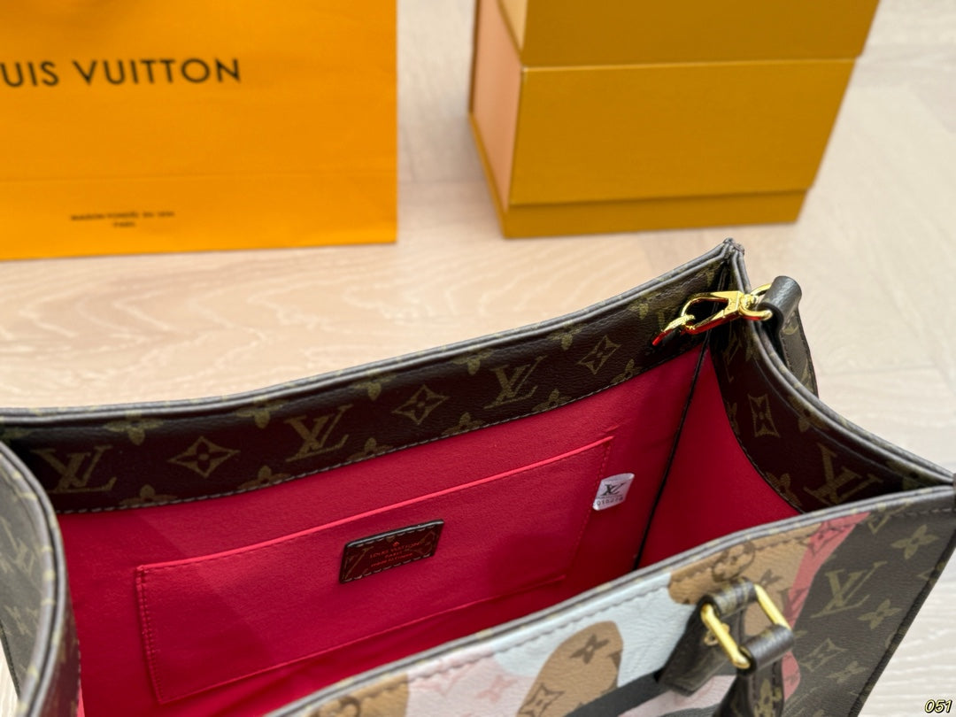 LV inspired Retro Tote Bag