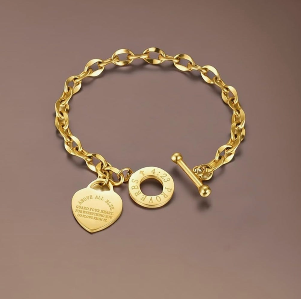 Heart Bracelet and Necklace