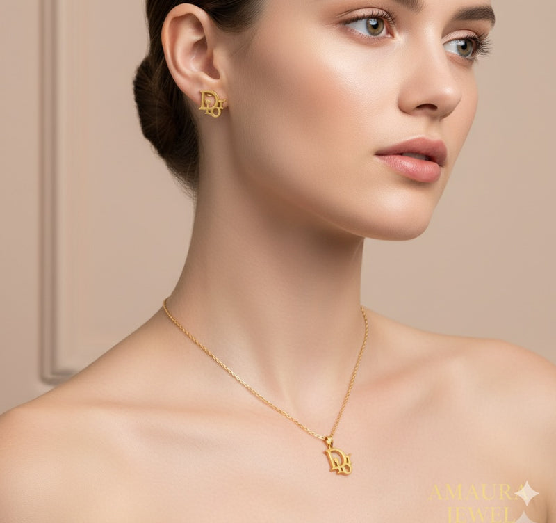 Christian Dior inspired Necklace and Earrings