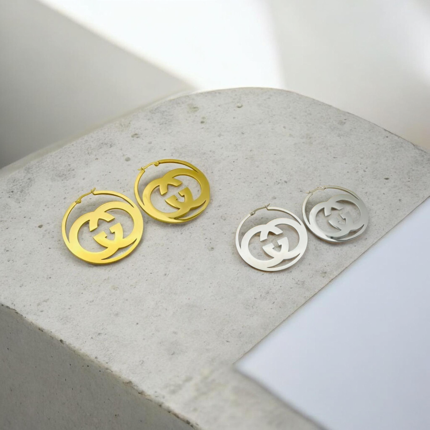 Gucci inspired Hoop Earrings