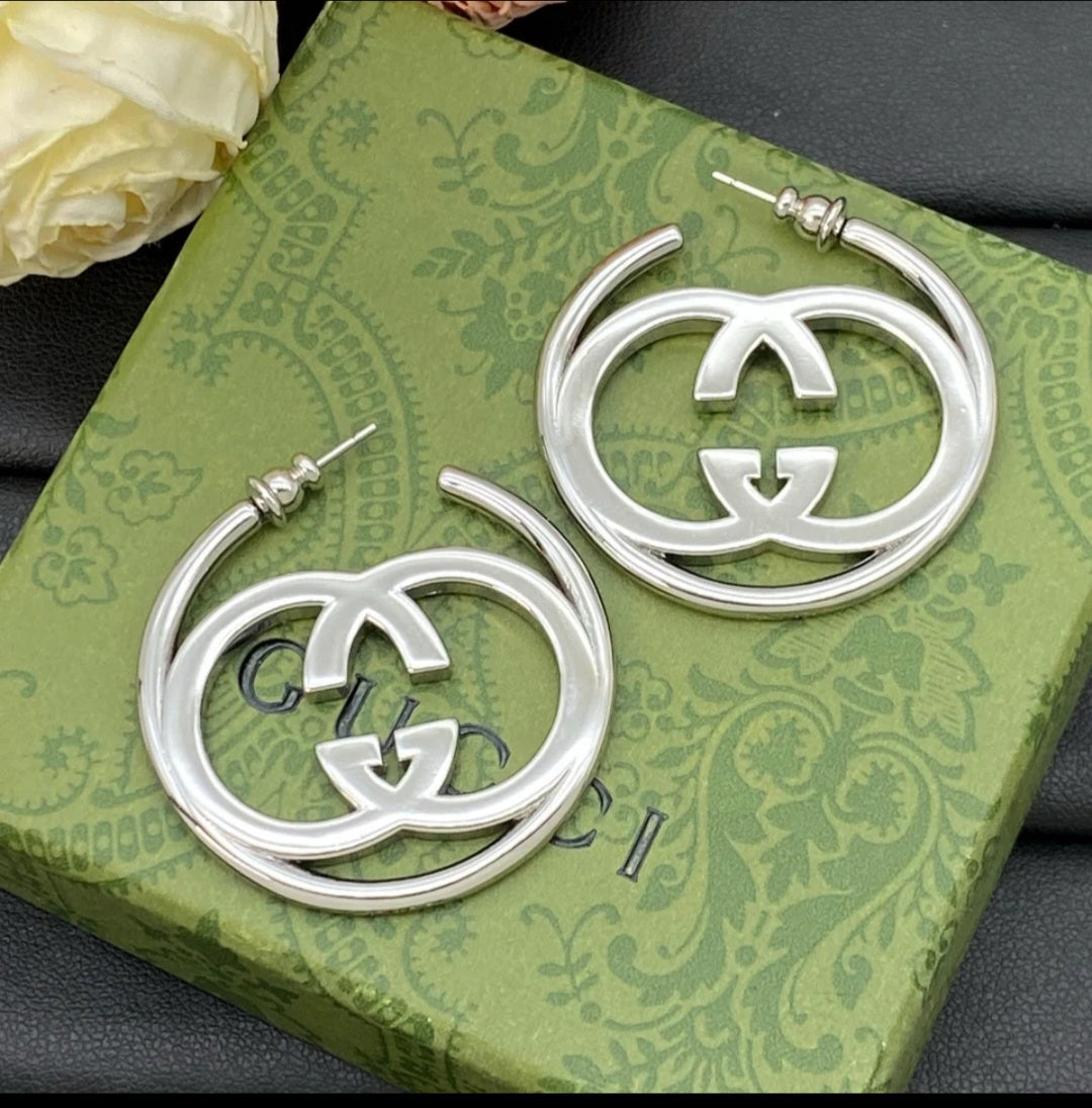 Gucci inspired Hoop Earrings