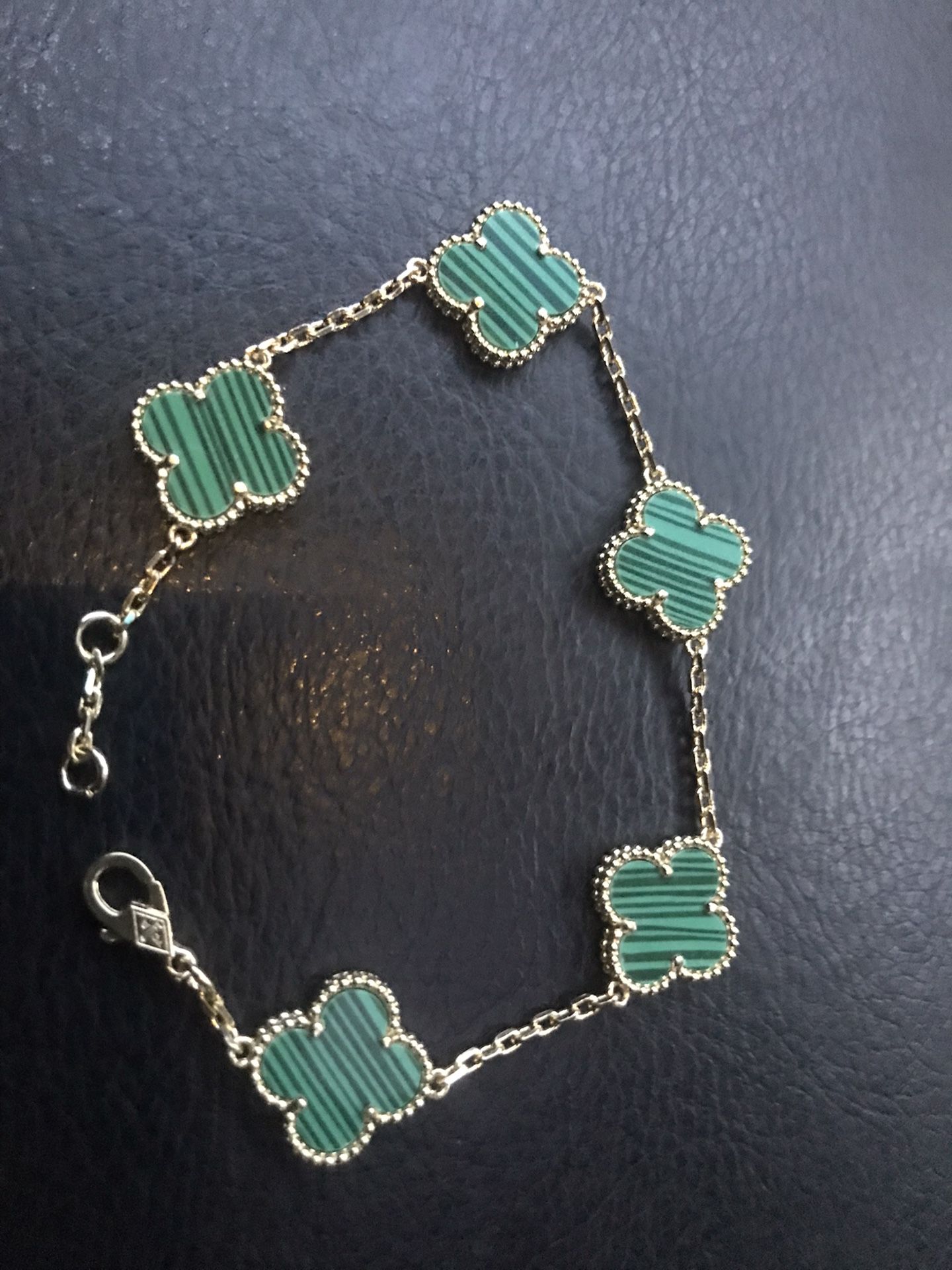 Van Cleef inspired Silver Clover Bracelets 15mm Collection