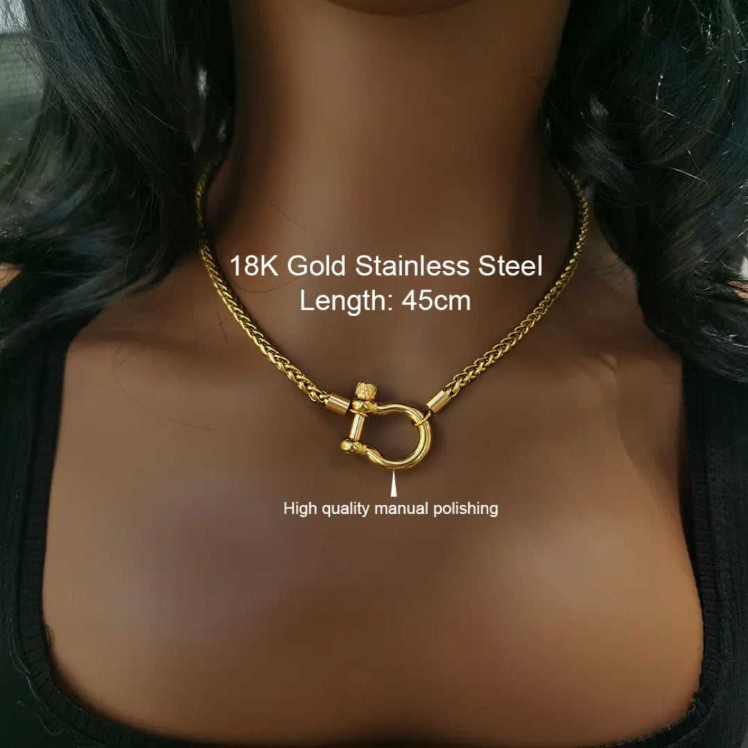 Horse Bit Lock Necklace