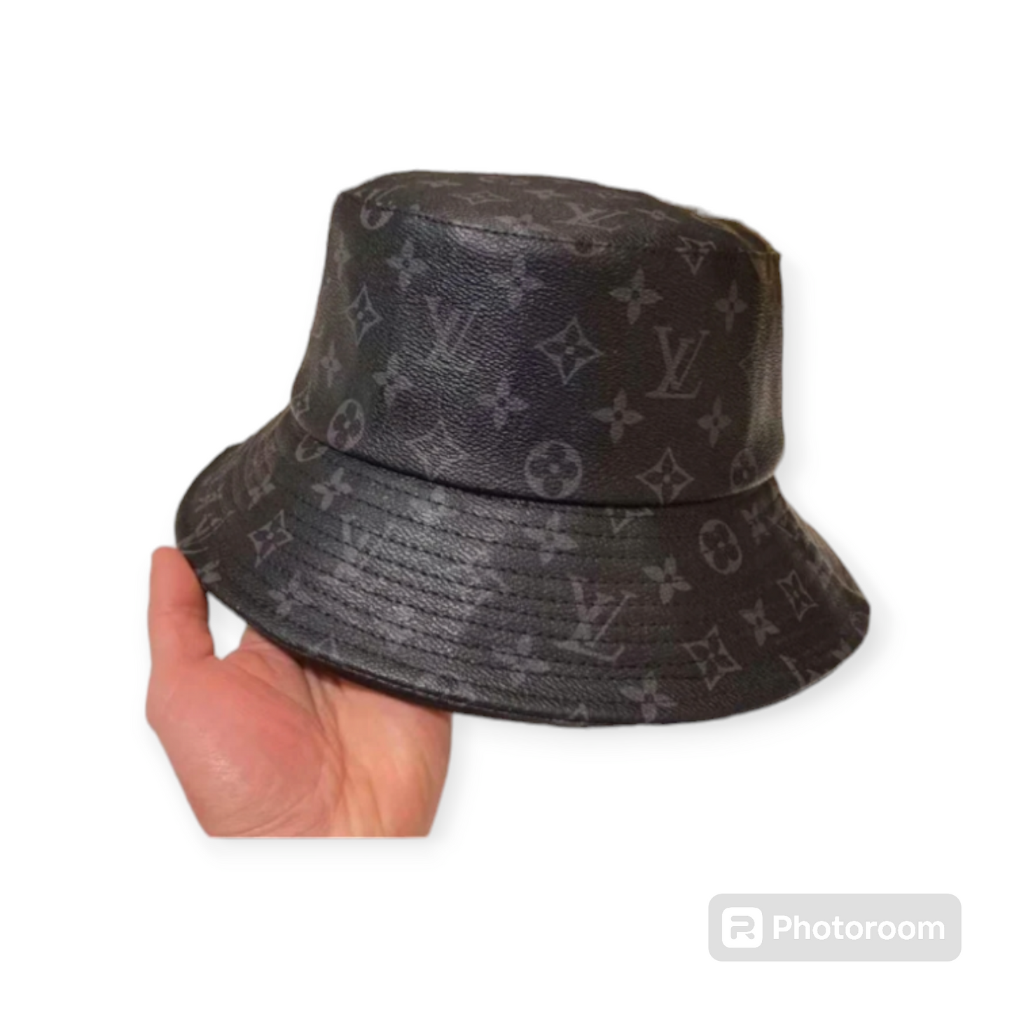 LV Designer Inspired leather bucket hat