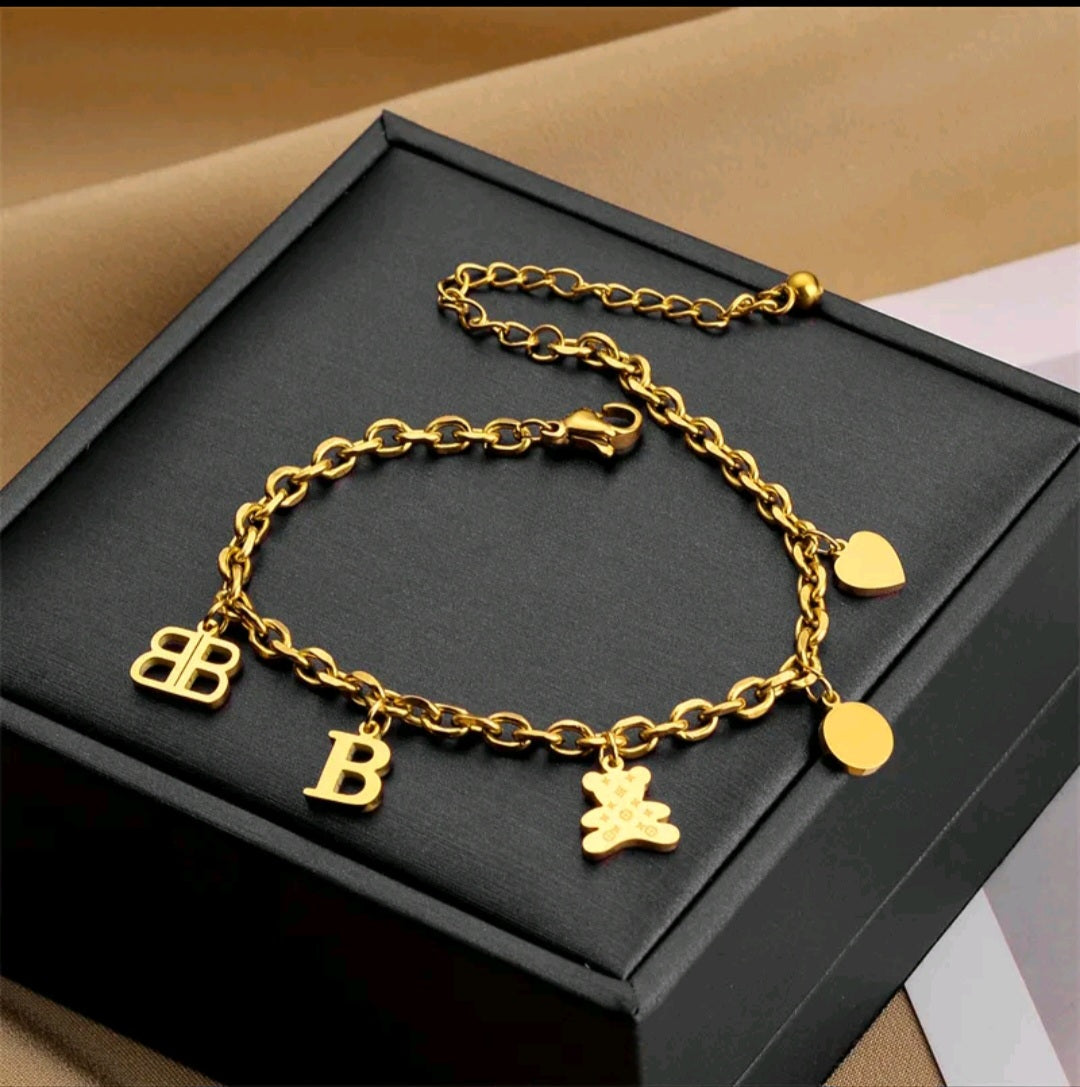 Balenciaga Designer inspired Charm Bracelet