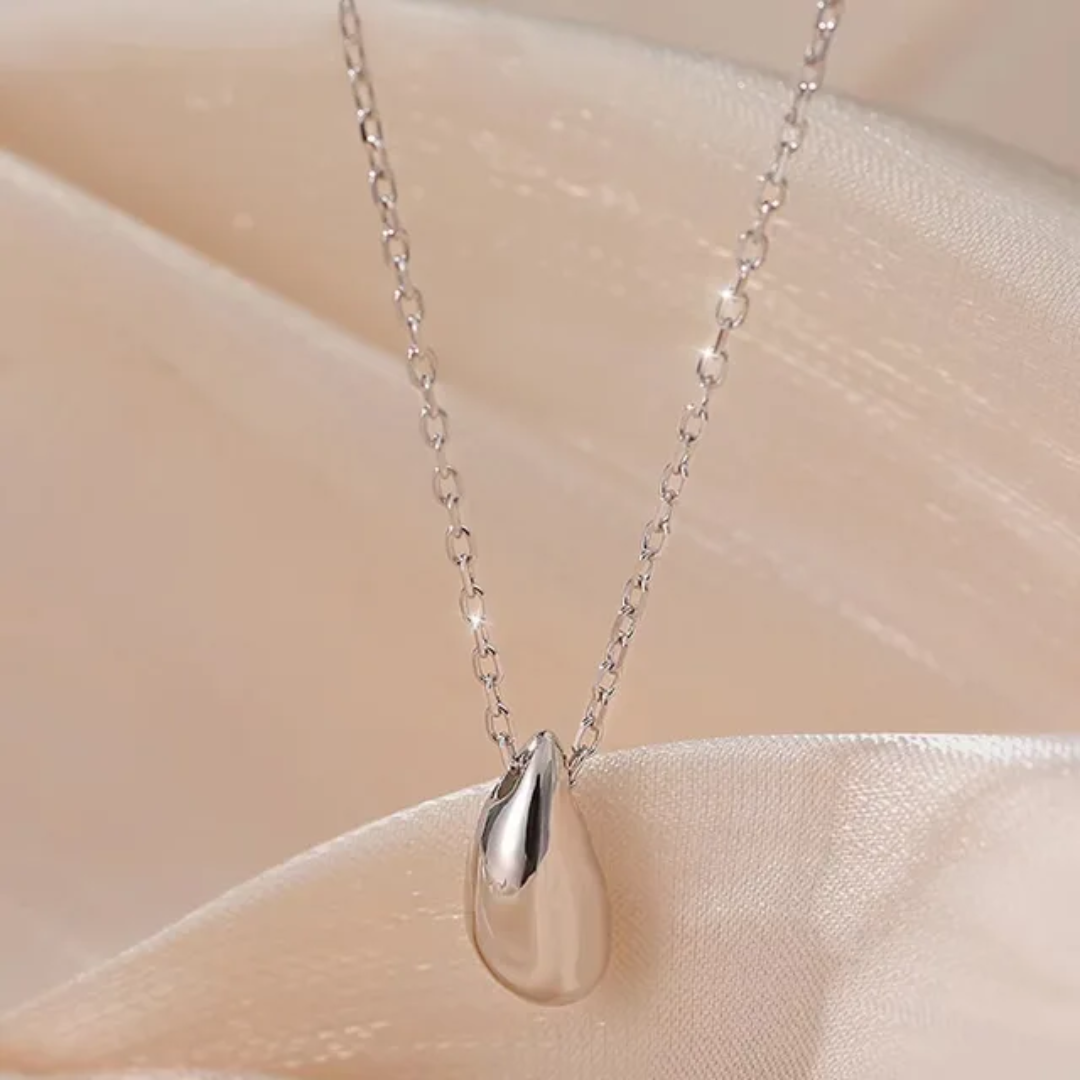 Stainless Steel Minni-Water Drop Necklace
