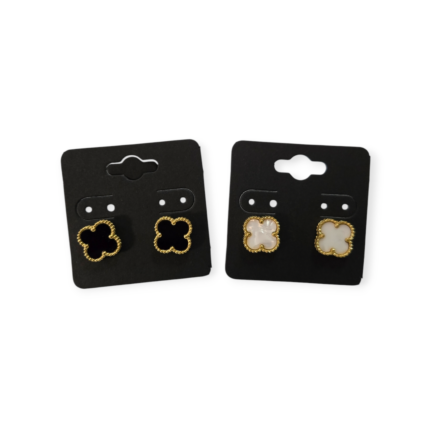 4 leaf clover earrings 13mm
