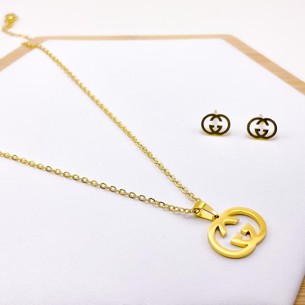 Gucci inspired Necklace and Earrings