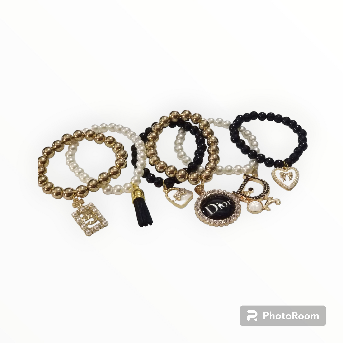 Custom made designer charm bracelet