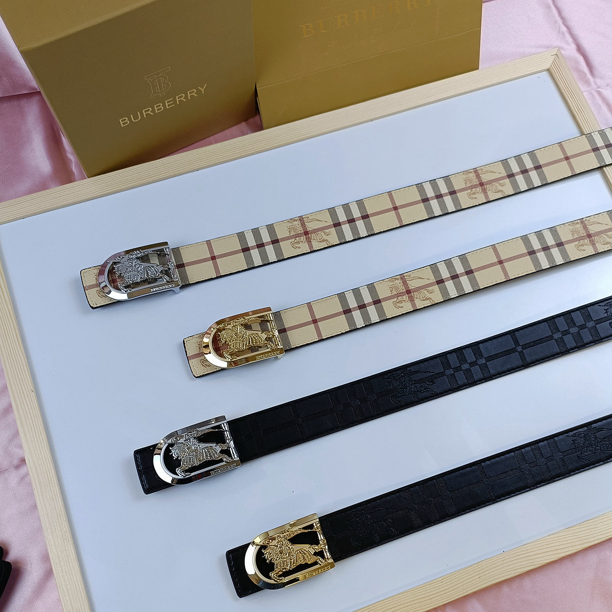 Burberry inspired Belts