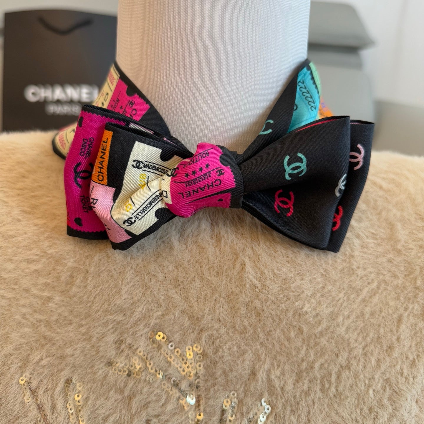 Chanel inspired Twill scarves