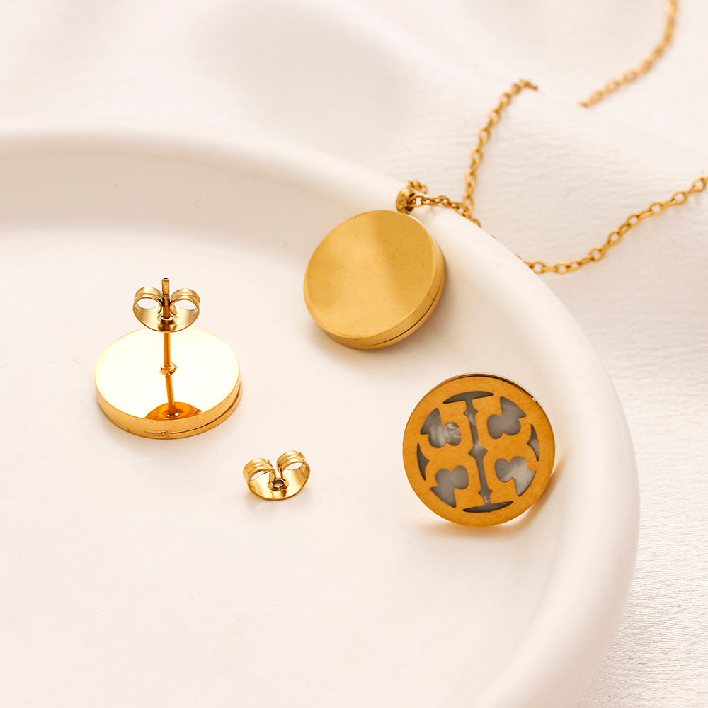 Tory Burch inspired Necklace and earrings