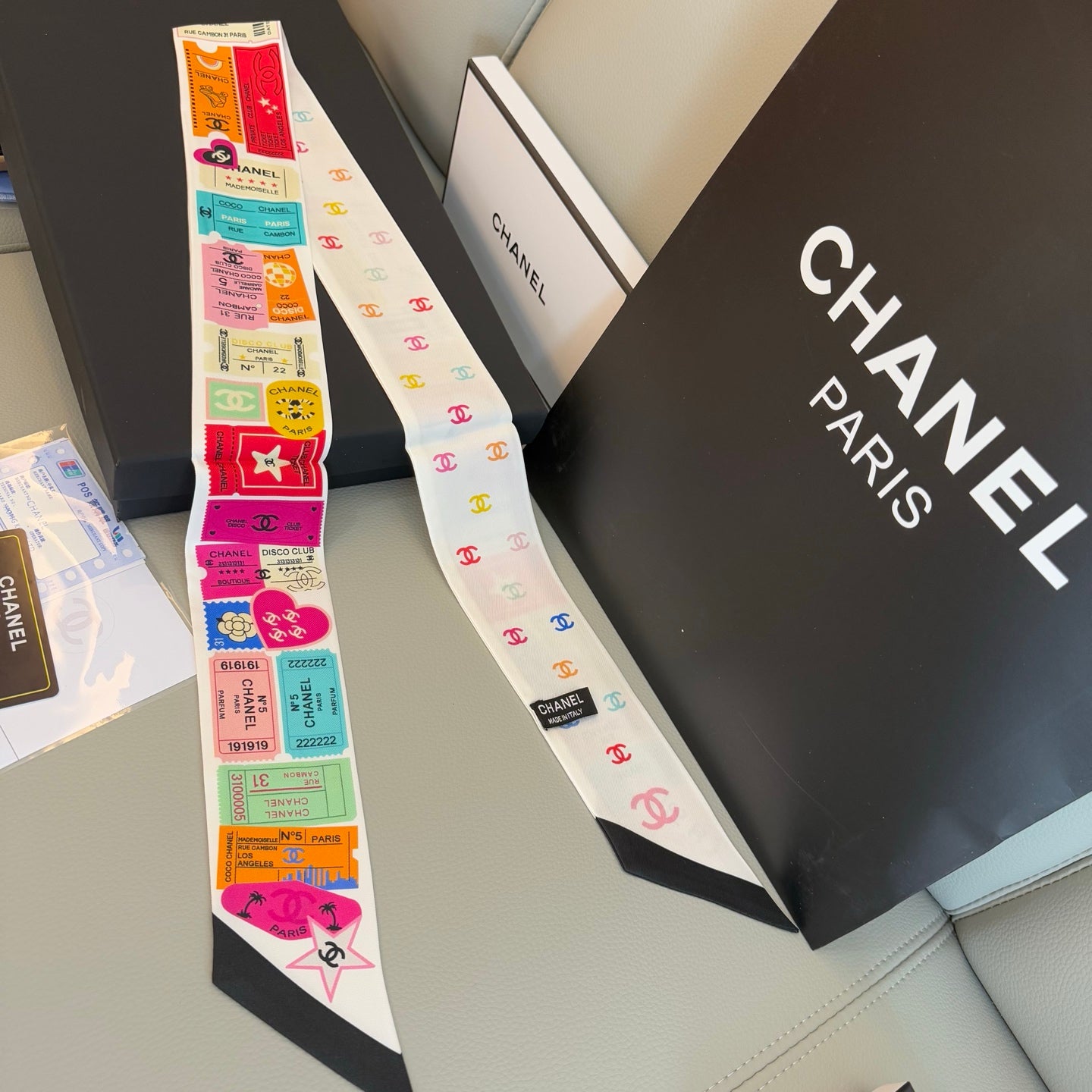 Chanel inspired Twill scarves