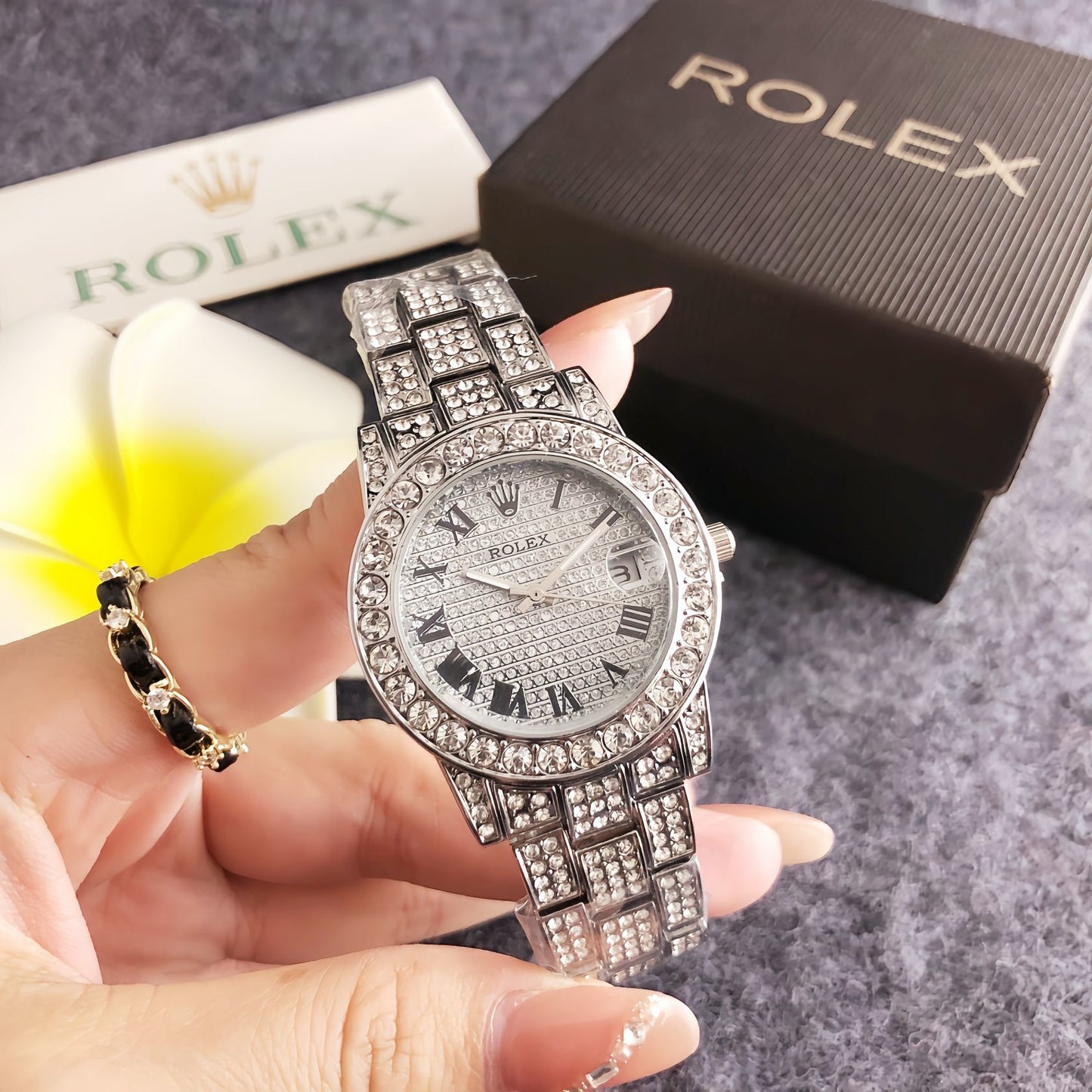 Rolex inspired women watch