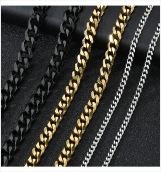 Stainless Steel Chunky Necklace.