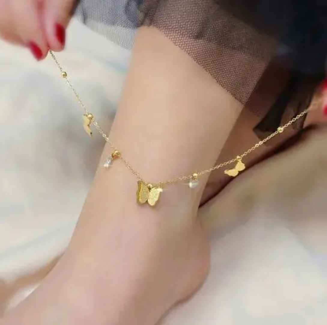 Van Cleef inspired Butterfly Collection Anklets
