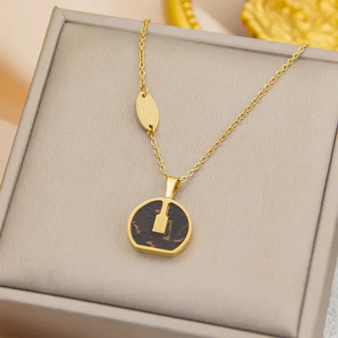 LV  inspired Pendant Necklace