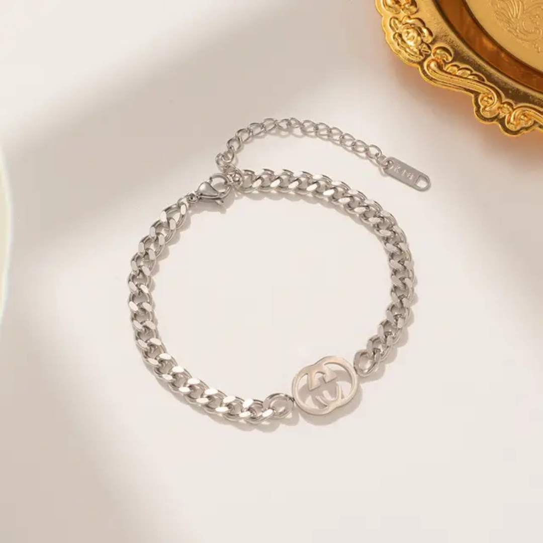 Gucci inspired cuban bracelet