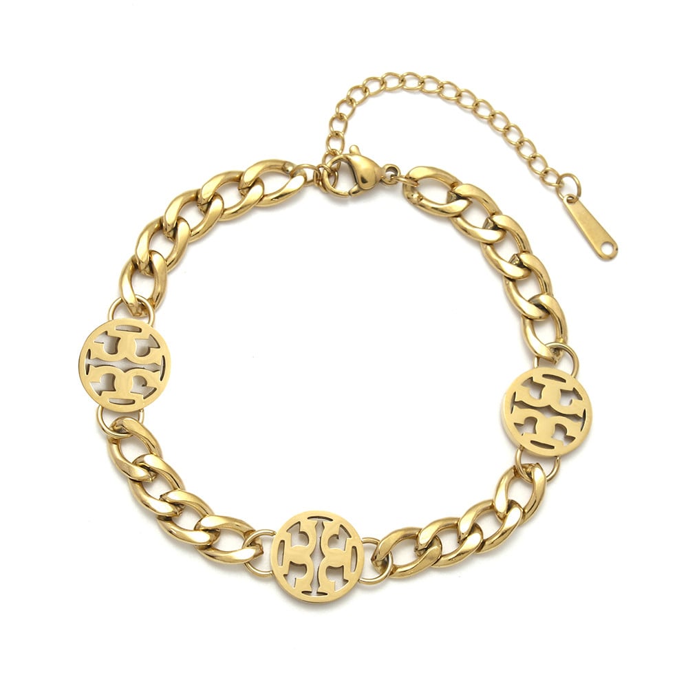 Tory Burch inspired cuban bracelet