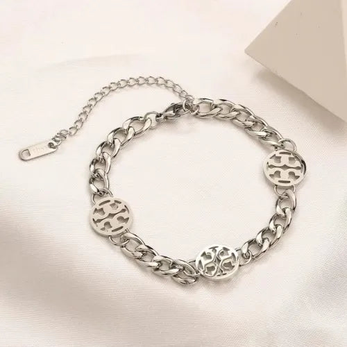 Tory Burch inspired cuban bracelet