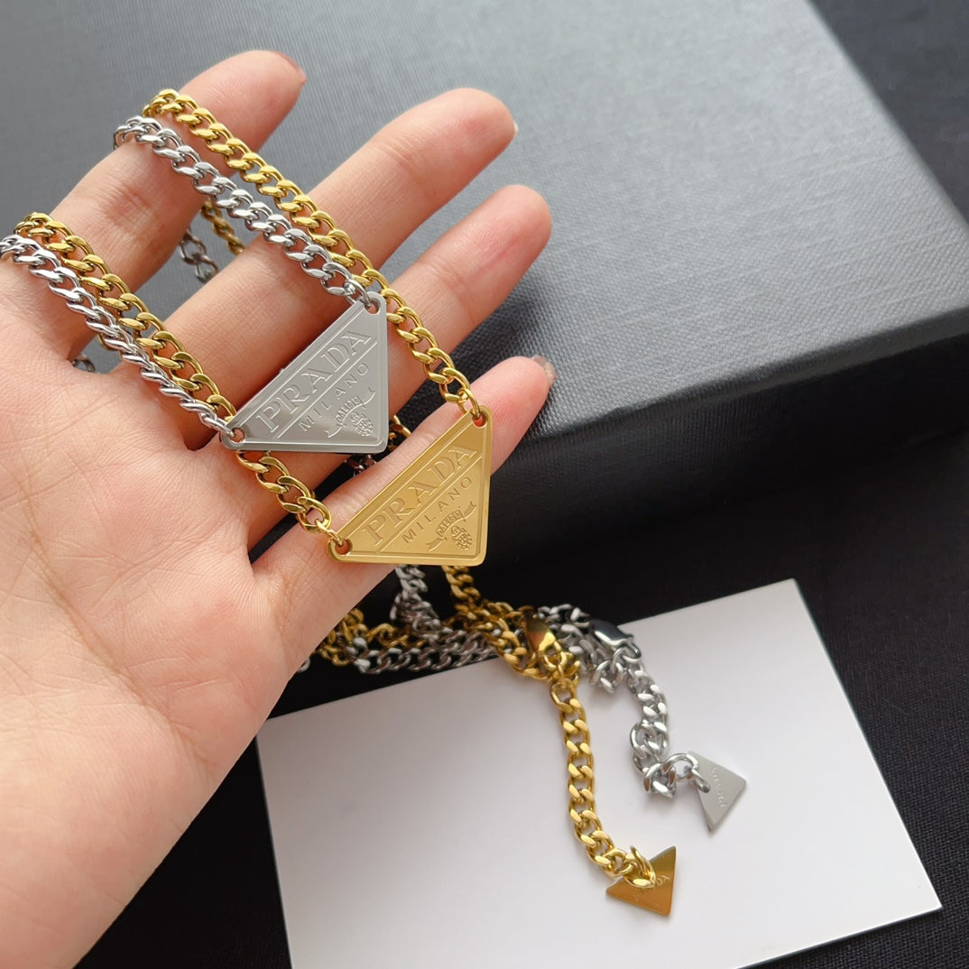 Prada Inspired Cuban Necklace