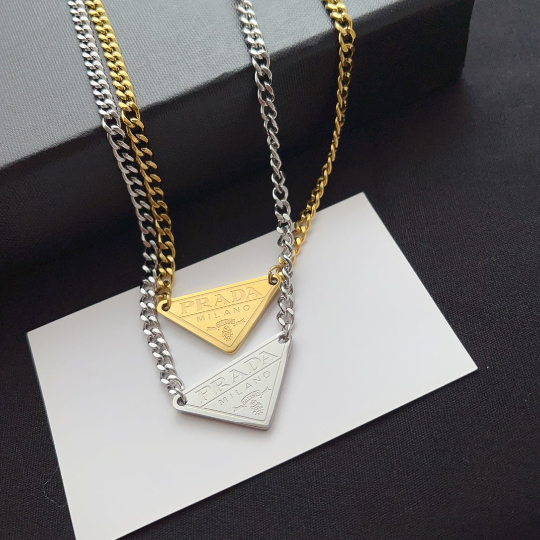 Prada Inspired Cuban Necklace